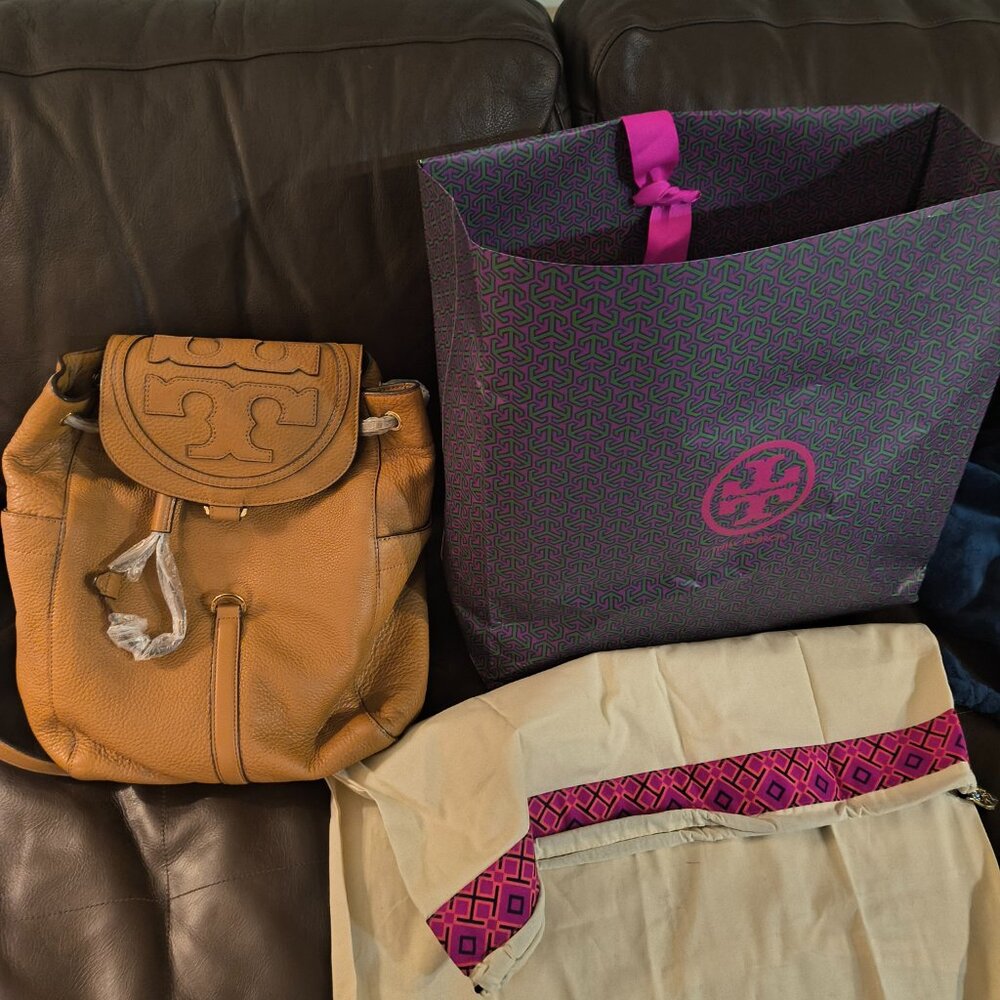 Tori Burch Leather Back Pack - image 5